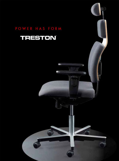 Ergonomické židle Treston - katalog